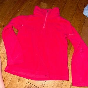 Columbia Kids' Red Fleece Pullover
